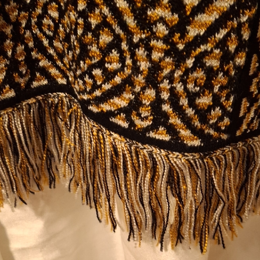 Ruby Rd. Patterned Fringe Cardigan OS 💖💖💖💝 - Picture 4 of 9